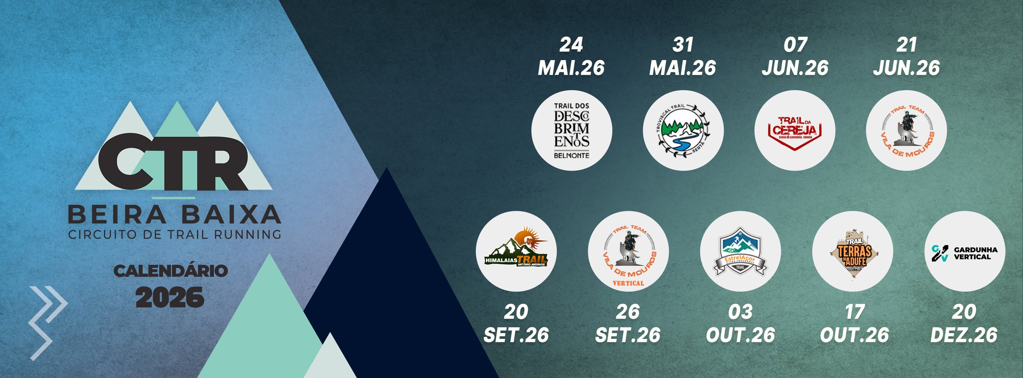 Circuito de Trail Running da Beira Baixa — Calendário 2026